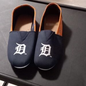 Detroit Tigers Canvas slip ons. NWOB